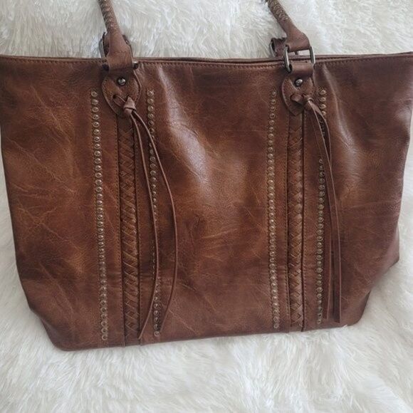 Antik Kraft leather shoulder tote bag - Picture 6 of 16